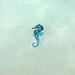Glow in the Dark Seahorsey Pool Mosaic