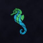 Glow in the Dark Seahorsey Pool Mosaic