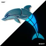 Glow in the Dark Happy Dolphin Pool Mosaic