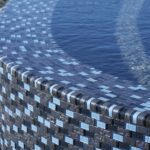 Blue 1″ x 2″ (Titanium Series) Glass Pool Tile