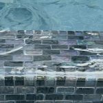 Trim Slate 1″ x 2″ (Galaxy Series) Glass Pool Tile