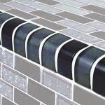 Trim Slate 1″ x 2″ (Galaxy Series) Glass Pool Tile