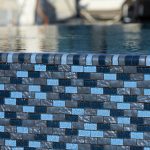Trim Blue 1″ x 2″ (Titanium Series) Glass Pool Tile