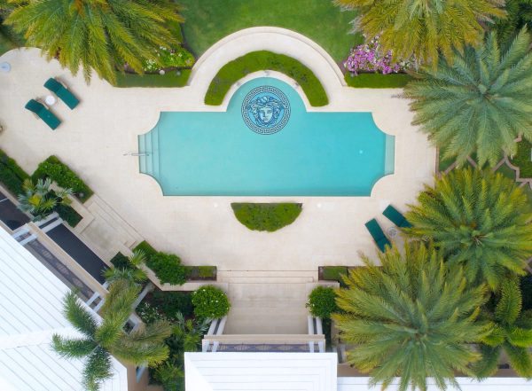 Glass Goddess Medallion Pool Mosaic