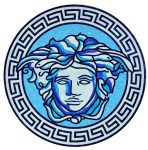 Glass Goddess Medallion Pool Mosaic