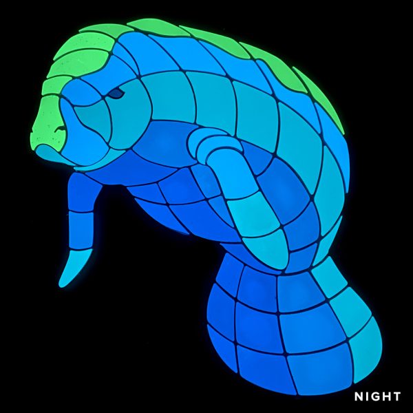 Glow in the Dark Manatee Calf 1 Pool Mosaic