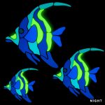 Glow in the Dark Moorish Idol Family Pool Mosaic