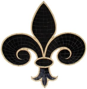 fleur de lis mosaic