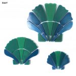 Glow in the Dark Scallop Shell Family Pool Mosaic