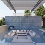 Morning Sky Mixed 1-1/2″ x 3″ (Reflections Series) Glass Pool Tile