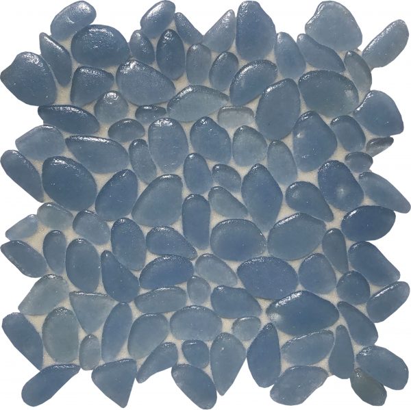 Miami Shores Pebble (Liquid Rocks Series) Glass Pool Tile