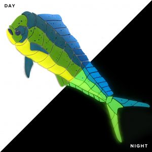 Glow in the Dark Bull Mahi Pool Mosaic