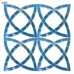 Glow in the Dark Celtic Knot Pool Mosaic