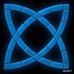 Glow in the Dark Celtic Knot Pool Mosaic