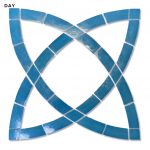 Glow in the Dark Celtic Knot Pool Mosaic
