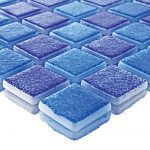 Blue Mix 1″ x 1″ (Okyanus Series) Glass Pool Tile