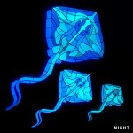 Glow in the Stingray Family Pool Mosaic