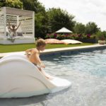 Ledge Lounger Signature Slide Pool Mosaic