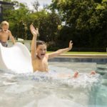 Ledge Lounger Signature Slide Pool Mosaic