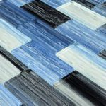 Blue Black Blend 1.5″ x 3″ (Mirage Series) Glass Pool Tile