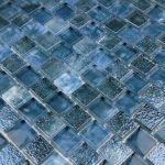 Gunmetal Blue 1″ x 1″ (Signature Series) Glass Pool Tile