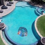 Glass Blue Grotto Pool Mosaic