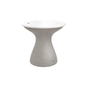 White Lid / Sandstone Base