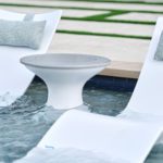 Ledge Lounger Autograph Tall Ice Bin Side Table Pool Mosaic