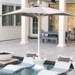 Ledge Lounger Signature Tall Ice Bin Side Table with Lid Pool Mosaic