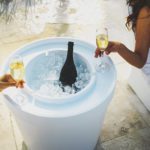 Ledge Lounger Signature Ice Basin with Lid Pool Mosaic