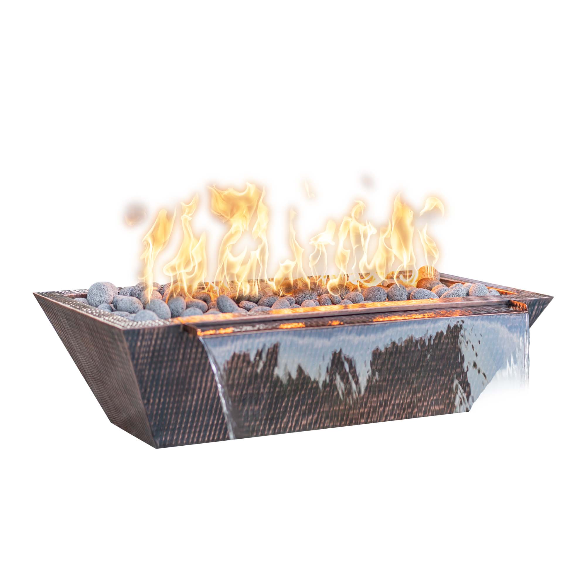 Maya Linear Copper Bowl - Fire & Water Bowl