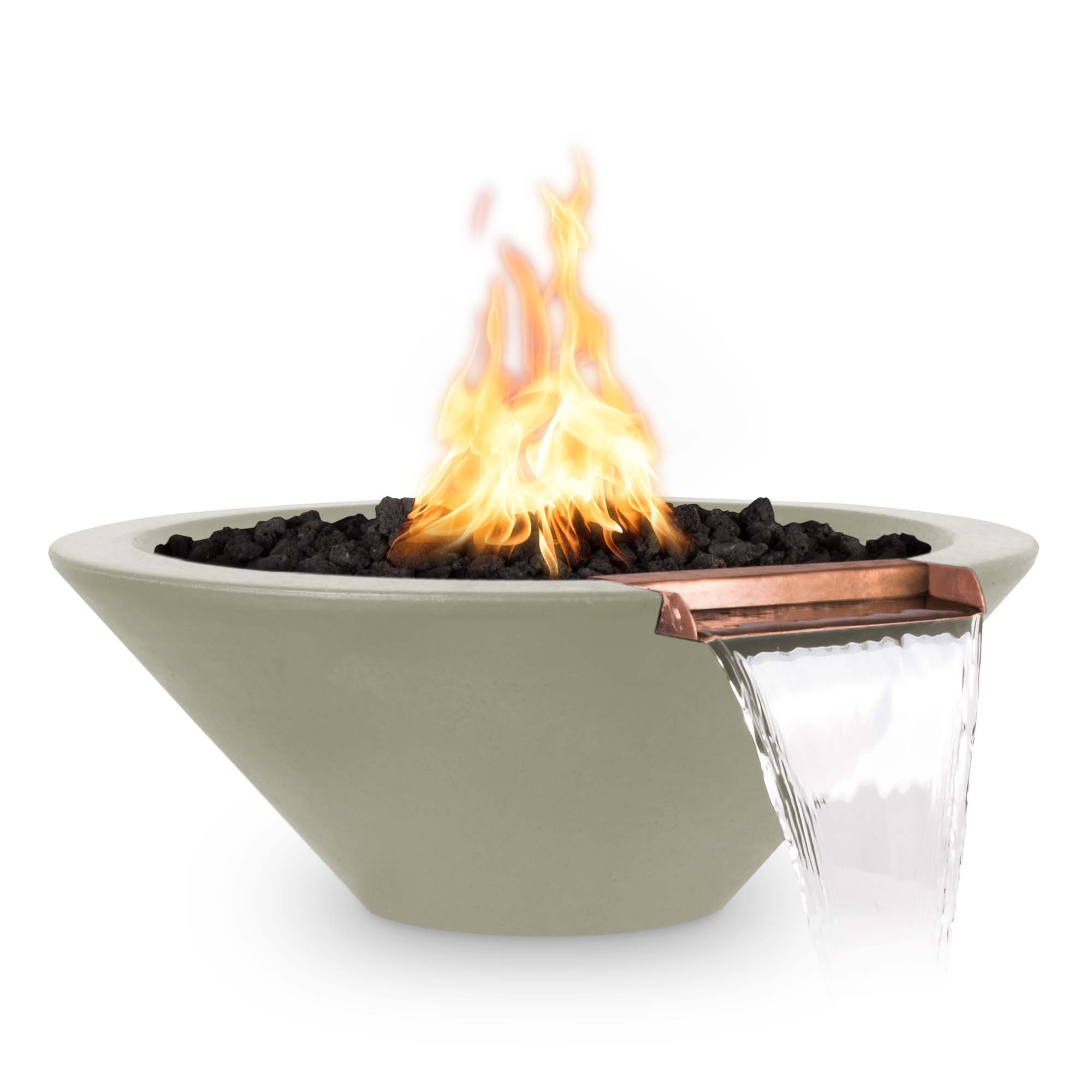 Cazo GFRC Fire Water Bowl - Ash