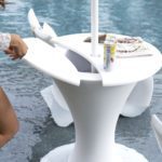 Ledge Lounger Autograph Umbrella Stand Ice Bin Pool Mosaic