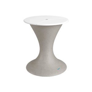 White Lid / Sandstone Base
