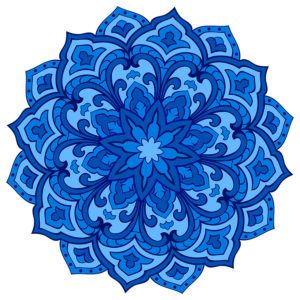 Lotus Blossom Mandala Pool Mosaic