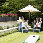 Ledge Lounger Mainstay Adirondack Tall Pool Mosaic