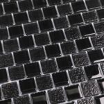 Black 1″ x 1″ (Serenity Series) Glass Pool Tile