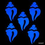 Glow in the Dark Mini Conch Shells Pool Mosaic