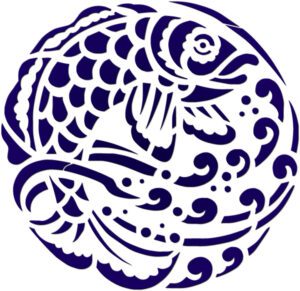 blue fish medallion 1