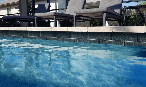 Black 2″ x 6″ (Moonscape Series) Glass Pool Tile