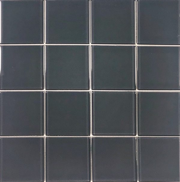 Grey 3″ x 3″ (Crystal Series) Glass Pool Tile