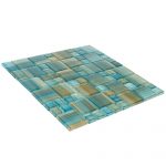 Neptune Blocks Emerald Mixed (Splash Series) Glass Pool Tile