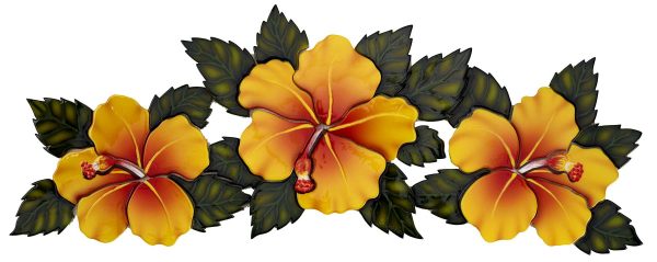 Hibiscus Flowers Pool Mosaic