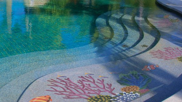 Coral Reef Pool Mosaic