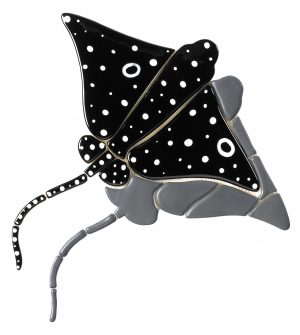 Spotted Eagle Ray Pool Mosaic