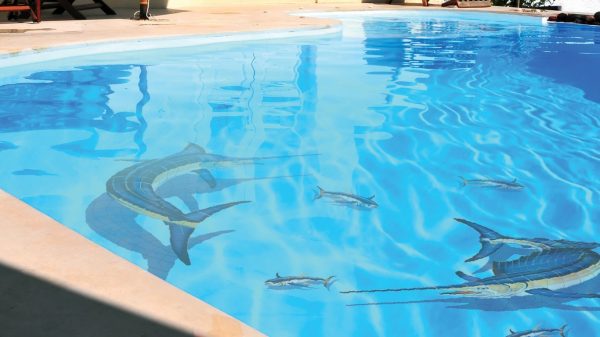 Marlin Pool Mosaic