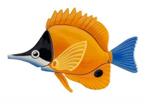 Longnose Butterflyfish Pool Mosaic