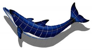 Blue Dolphin B Pool Mosaic