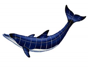 Blue Dolphin B Pool Mosaic