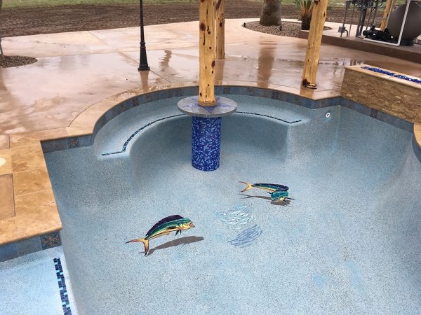 Mahi Mahi Down Pool Mosaic